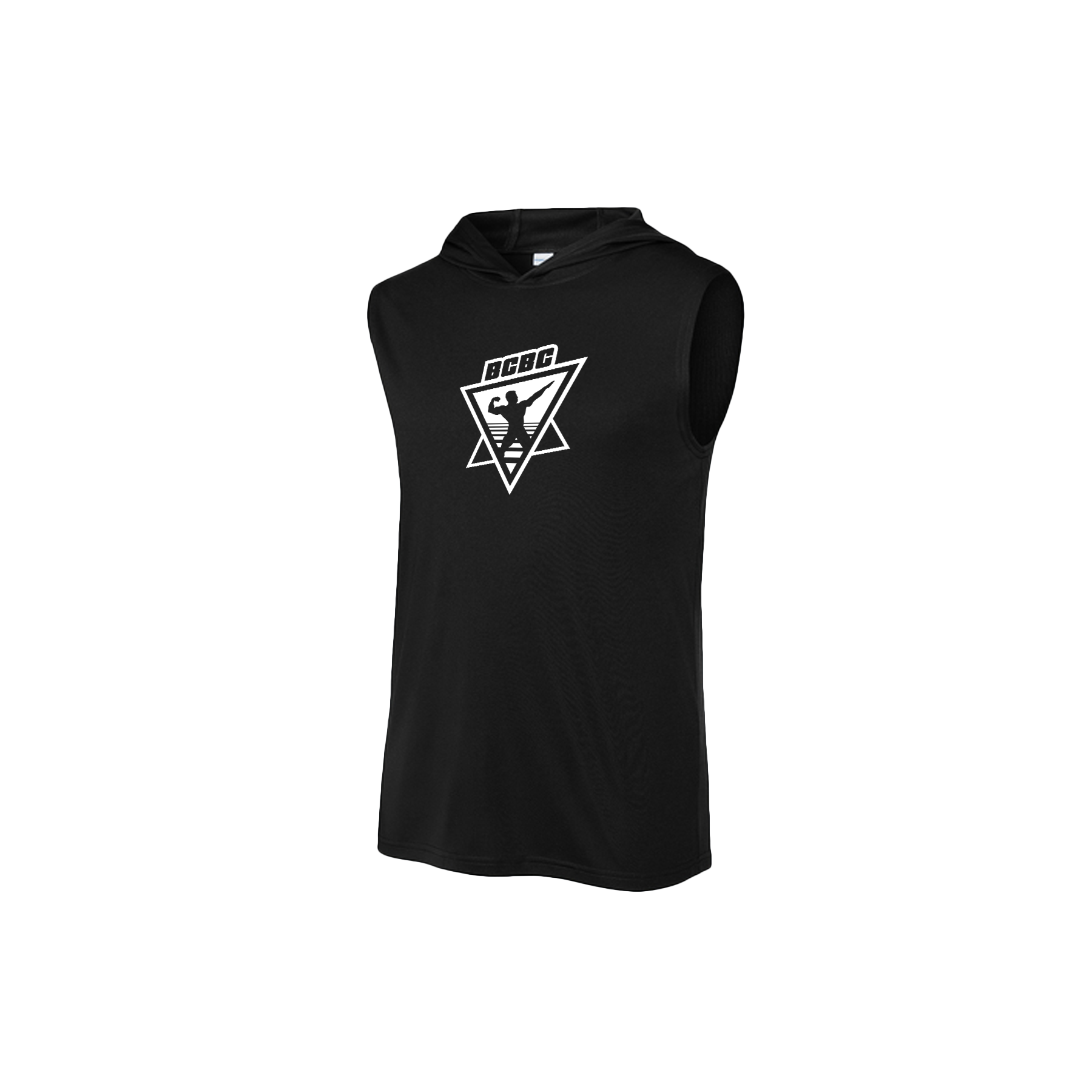 Bodybuilder Pose Icon Sleeveless Hoodie